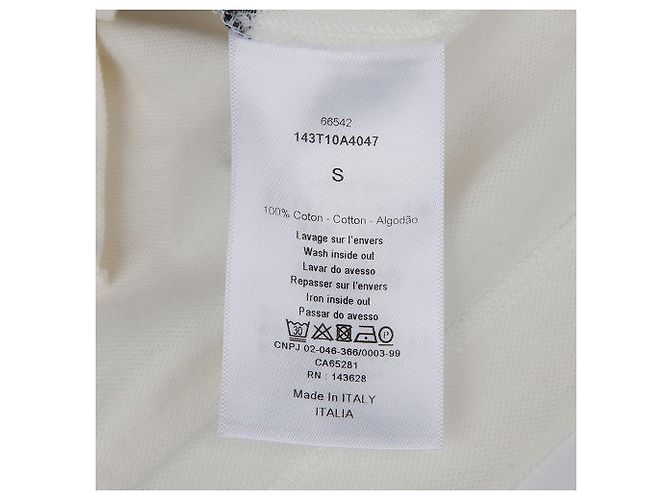 Dior Signature Band Polo-Shirt Größe Weiß - Ansicht 8