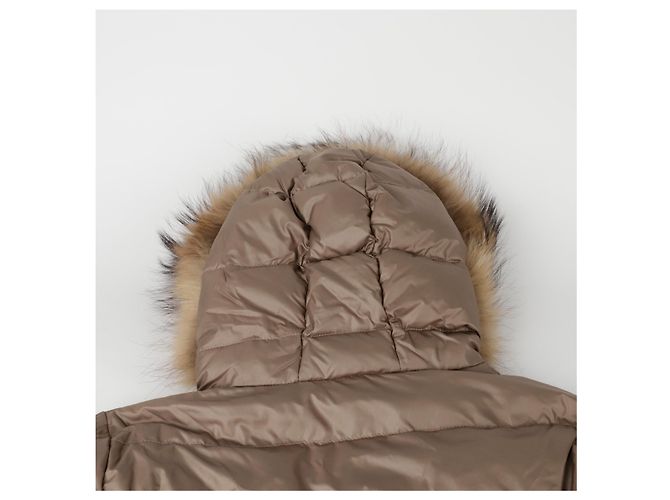 Moncler Giacca Lunga Fabre Taglia Marrone - vista 12