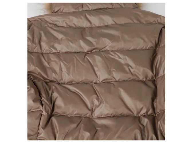 Moncler Giacca Lunga Fabre Taglia Marrone - vista 13