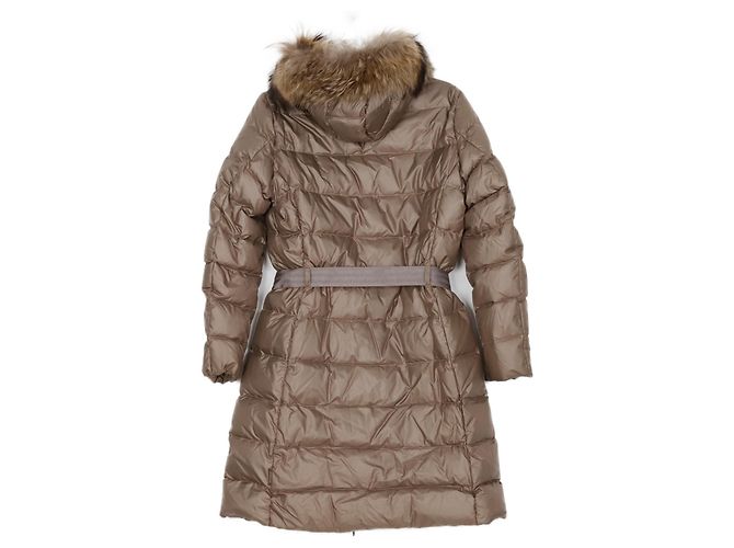 Moncler Giacca Lunga Fabre Taglia Marrone - vista 2