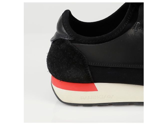 Balenciaga Sneakers Lace Runner Nero - vista 3