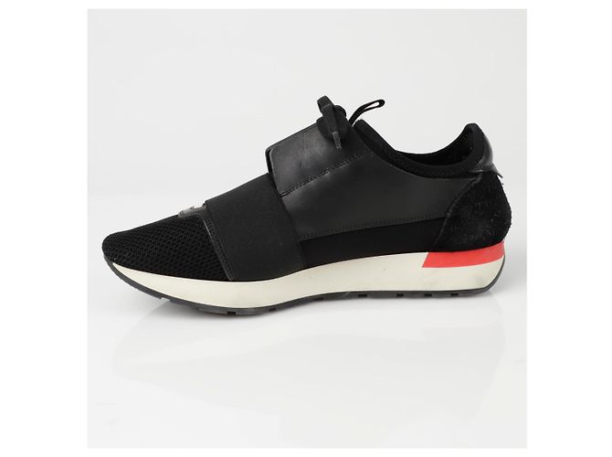 Balenciaga Sneakers Lace Runner Nero - vista 4