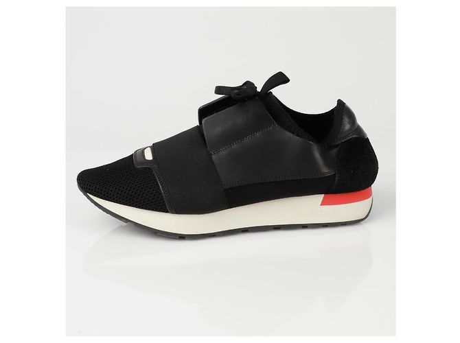 Balenciaga Sneakers Lace Runner Nero - vista 6