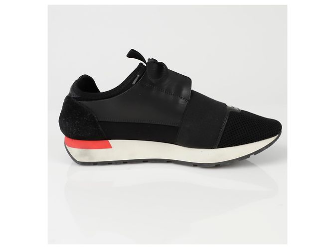 Balenciaga Sneakers Lace Runner Nero - vista 7