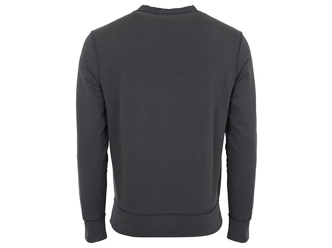 Kiton GRAUEN SWEATSHIRT MIT MULTIFARBIGEM BESTICKTEM LOGO Braun - Ansicht 6