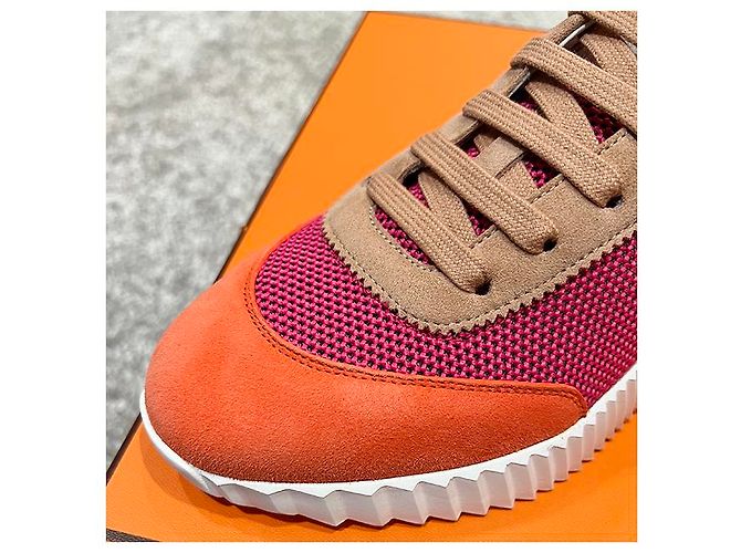 Hermès Bouncing Mesh Sneakers MULTICO ROSE Mehrfarben - Ansicht 18