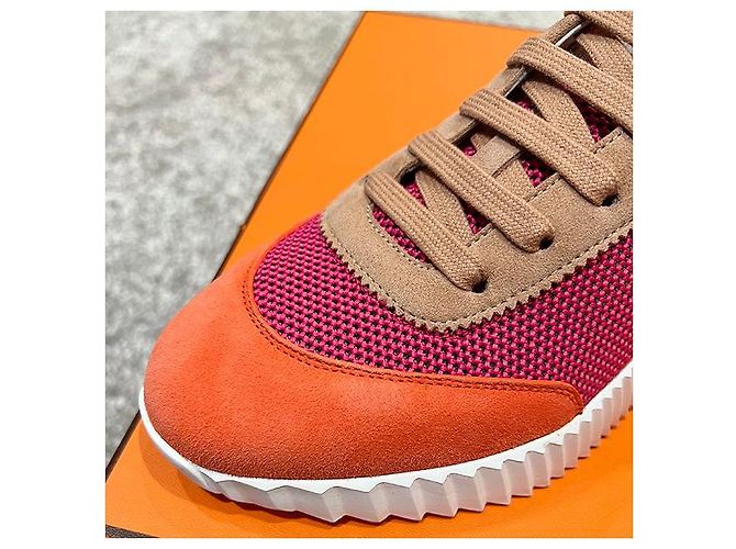 Hermès Bouncing Mesh Sneakers MULTICO ROSE Mehrfarben - Ansicht 6