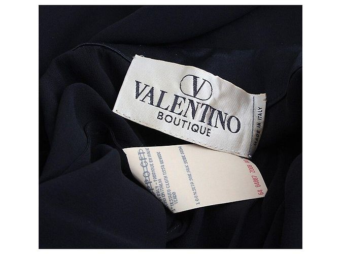 Valentino Falda de seda negra Boutique Line Negro - vista 3