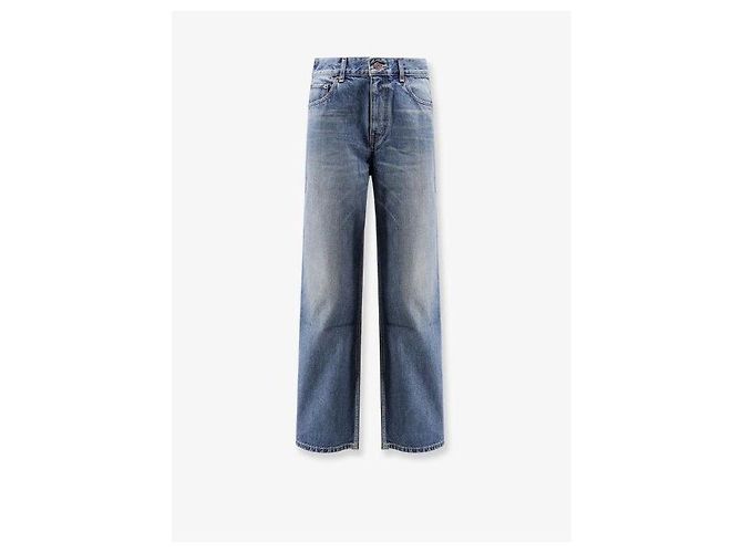Céline Jeans bootcut in cotone lavato Blu - vista 4