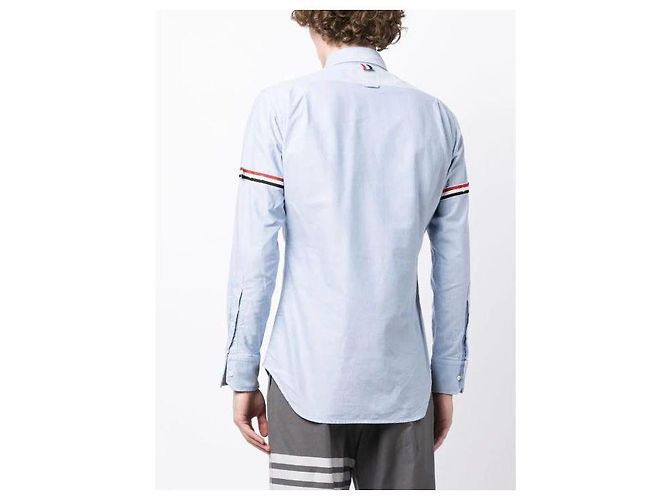 Thom Browne Camicia classica in cotone Oxford con bracciale - vista 6