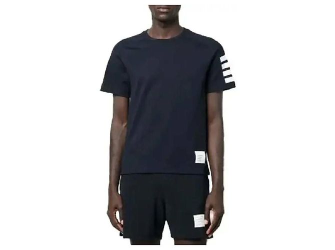 Thom Browne T-shirt a maniche corte in cotone - vista 5