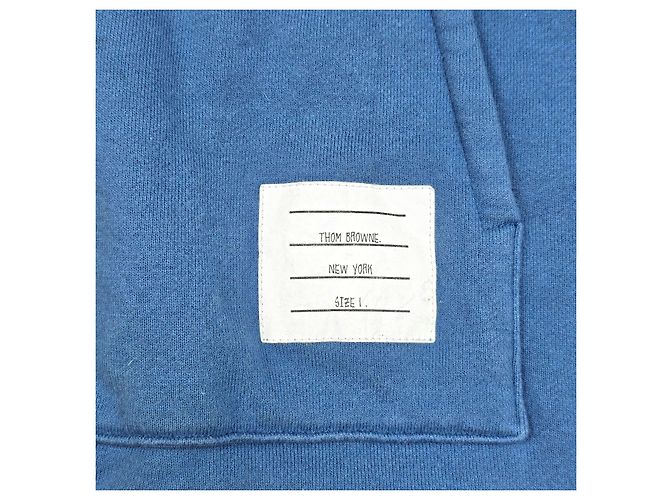 Thom Browne Felpa con cappuccio Blu - vista 4