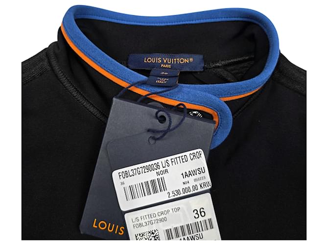 Louis Vuitton Crop T-Shirt Schwarz - Ansicht 5