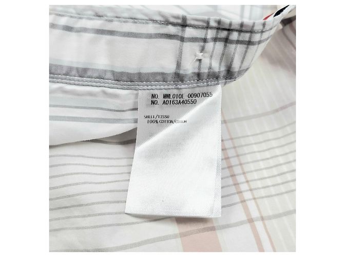 Thom Browne Camicia a quadri in popeline con tre righe nascoste Multicolore - vista 6