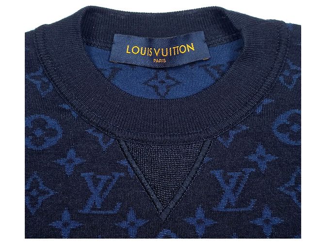 Louis Vuitton Monogram Cashmere Knit GVB Blue - view 5