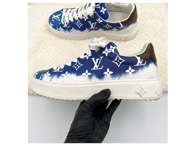 Louis Vuitton Sneakers da Donna Escal Blu - vista 6