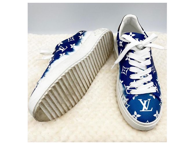 Louis Vuitton Sneakers da Donna Escal Blu - vista 7