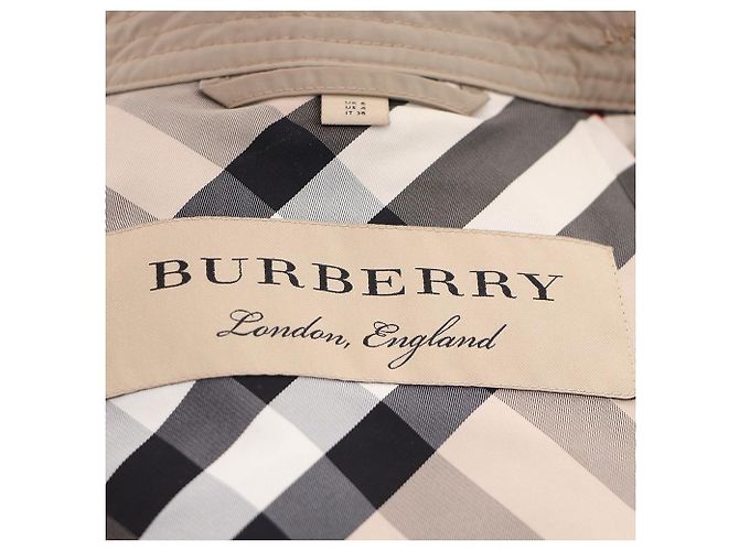 Gabardina Burberry Castaño - vista 7