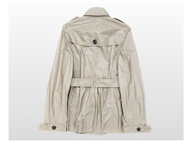 Burberry Trench Coat Brit Beige Castaño - vista 14