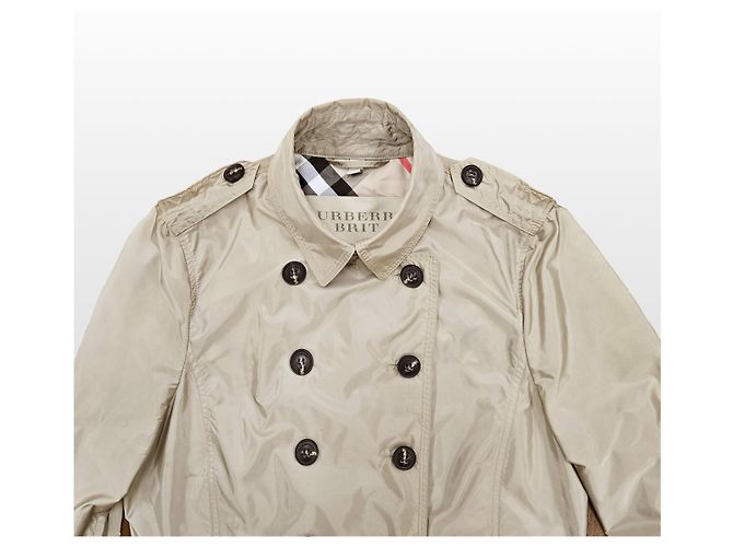 Burberry Trench Coat Brit Beige Castaño - vista 15