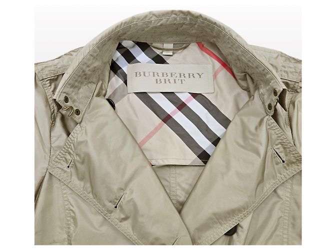 Burberry Trench Coat Brit Beige Castaño - vista 18