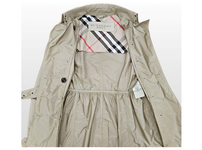 Burberry Trench Coat Brit Beige Castaño - vista 8