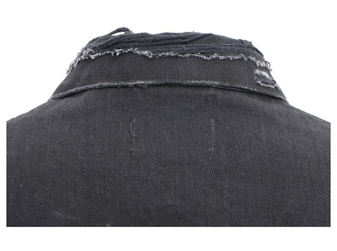 Balenciaga Sport Icon große Passform japanische Denimjacke Schwarz - Ansicht 15