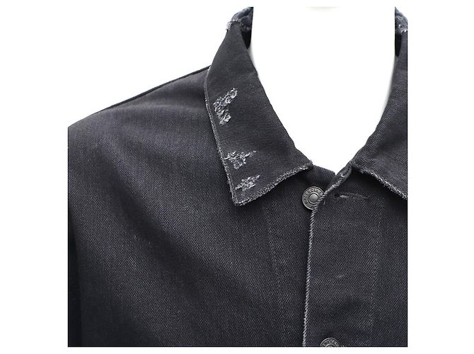 Balenciaga Sport Icon große Passform japanische Denimjacke Schwarz - Ansicht 2