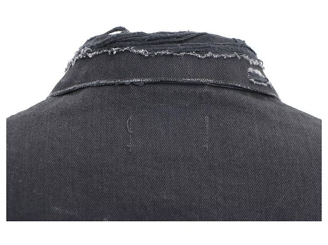 Balenciaga Sport Icon große Passform japanische Denimjacke Schwarz - Ansicht 6