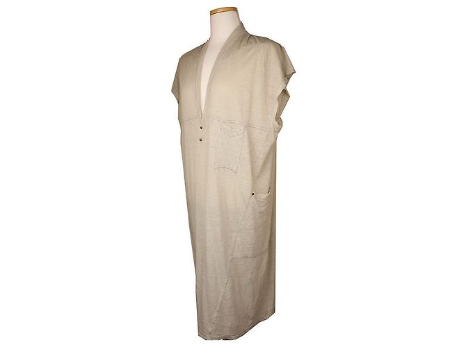 Isabel Marant Vestido sin mangas de lino gris claro Castaño - vista 2