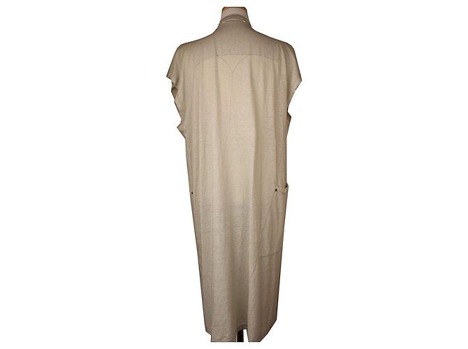 Isabel Marant Vestido sin mangas de lino gris claro Castaño - vista 4