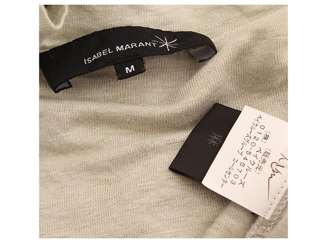 Isabel Marant Vestido sin mangas de lino gris claro Castaño - vista 5