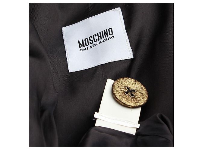Moschino Giacca Lunga Goldi Chip e Chic D'oro - vista 3