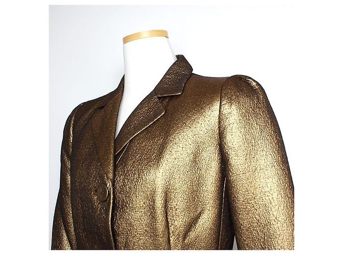Moschino Giacca Lunga Goldi Chip e Chic D'oro - vista 4
