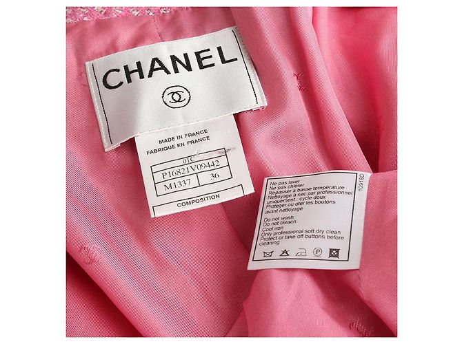 Chanel Metallic Pink Wool Silk Blend Jacket - view 4