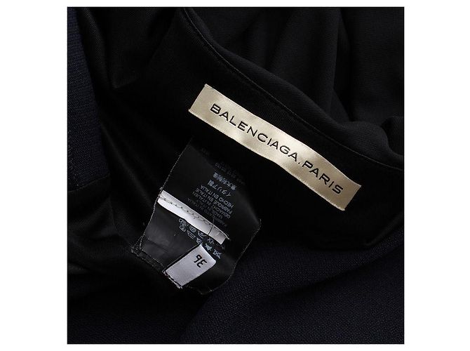 Balenciaga Vestido asimétrico negro - vista 3