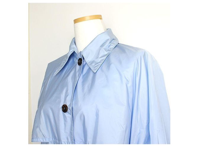 Prada Trenchcoat aus Polyester in Himmelblau - Ansicht 4