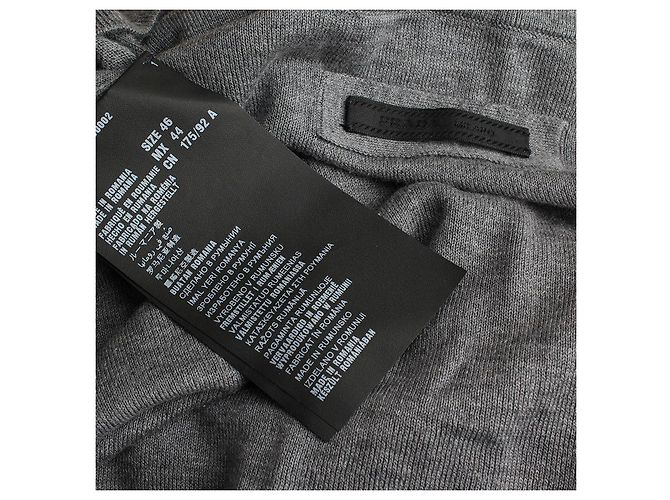 Prada Charcoal Gray Men's Knit Top Brown - view 3