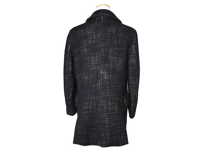 Burberry Schwarzer Tweed-Halbcape - Ansicht 2