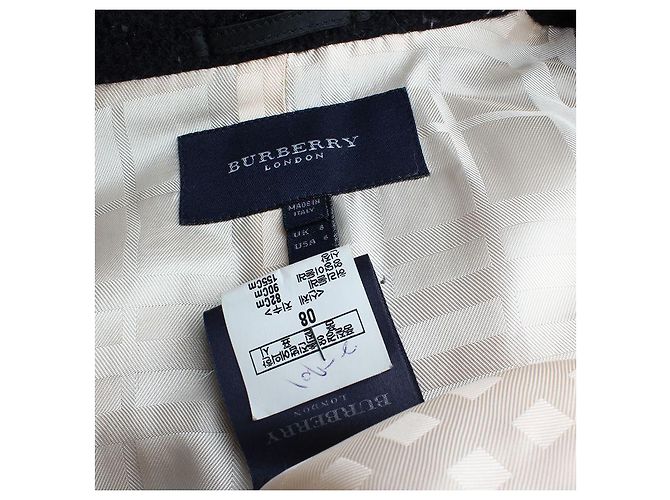 Burberry Schwarzer Tweed-Halbcape - Ansicht 3