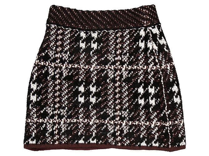 Burberry Falda Mini Brinn Renovada para Mujeres Marrón Trufa Oscura Castaño - vista 5