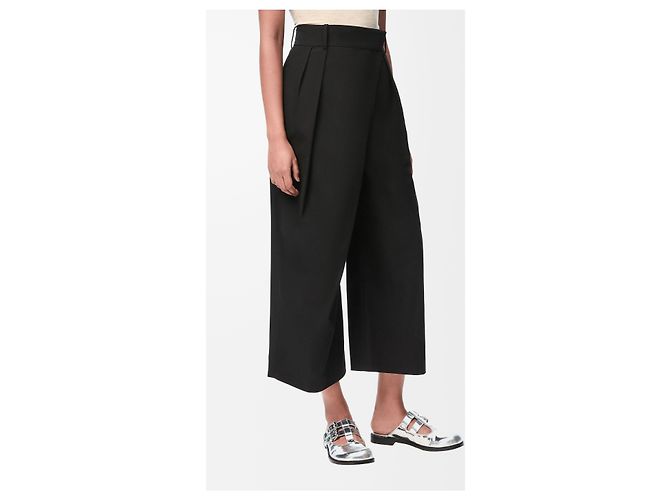 Loewe Pantalones de Algodón Cortos Envueltos Negros - vista 3