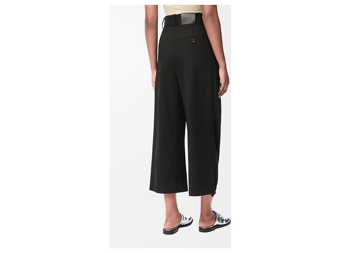 Loewe Pantalones de Algodón Cortos Envueltos Negros - vista 4