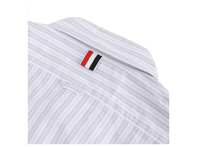 Thom Browne Camicia Oxford a righe Marrone - vista 6