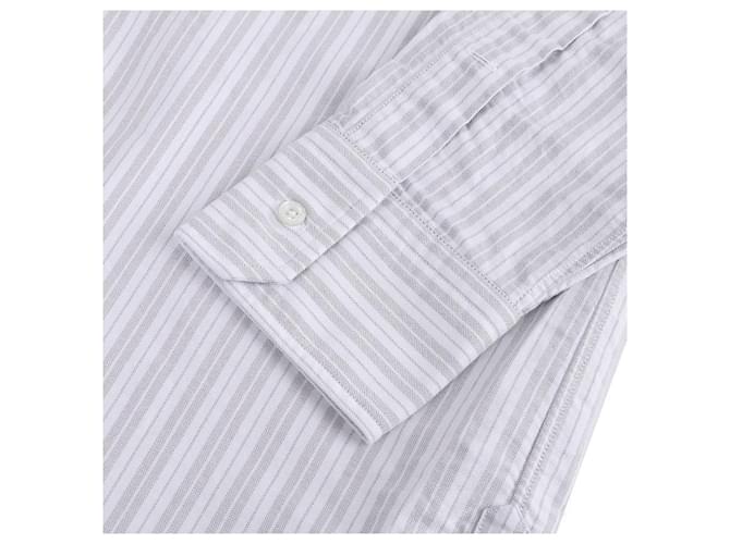 Thom Browne Camicia Oxford a righe Marrone - vista 7