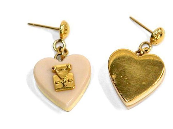 Louis Vuitton Pendientes de oro Lockme Heart Dorado - vista 4