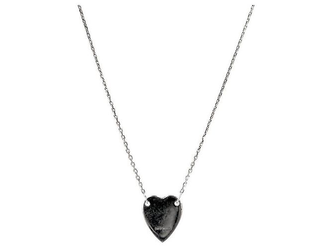 Gucci Collana a forma di cuore in argento - vista 2