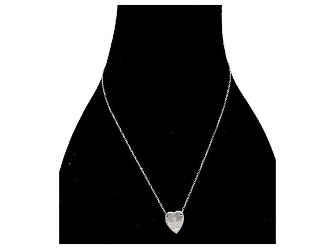 Gucci Collana a forma di cuore in argento - vista 5