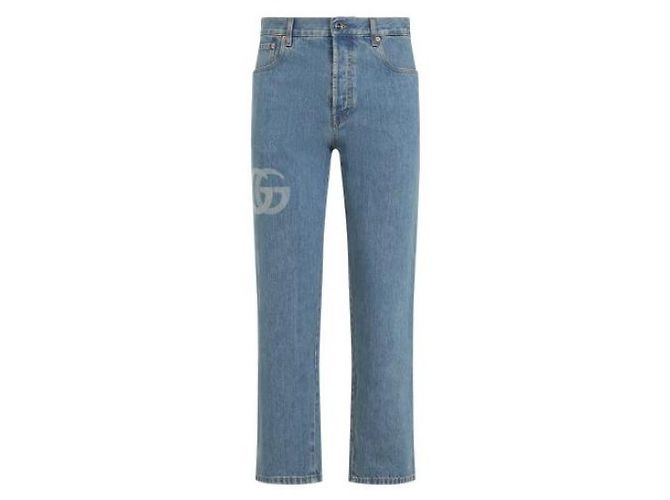Gucci Pantaloni in doppio denim Blu - vista 4