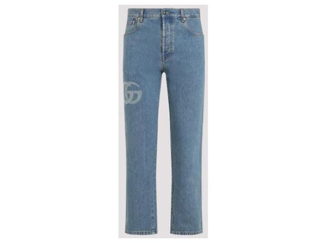 Gucci Pantaloni in doppio denim Blu - vista 5